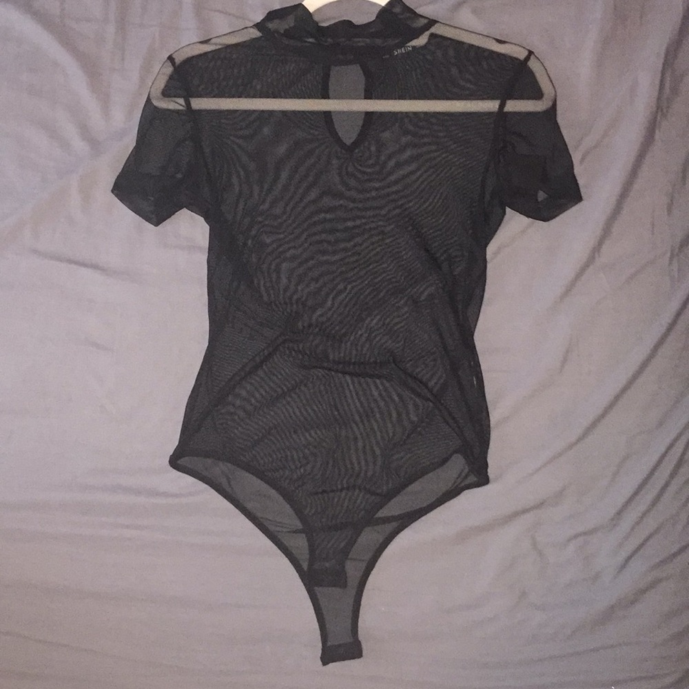 Black Sheer Bodysuit